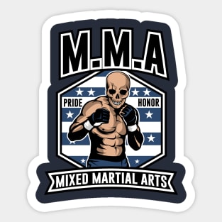 SKULL MMA FULL COLORS Sticker